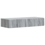 vidaXL Table d'appoint murale Sonoma gris 87 5 x 34 5 x 17 cm