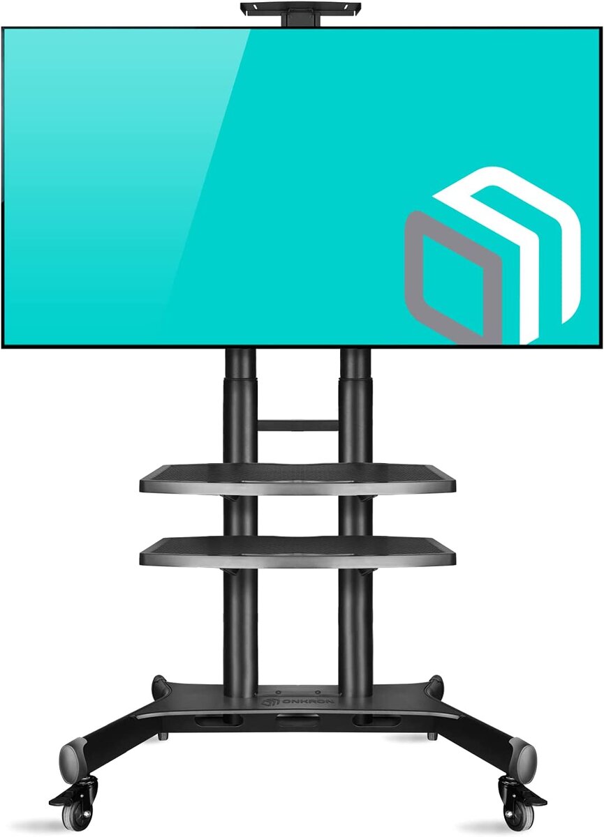 Onkron ts1881 blk support tv sur piedà roulettes pour des téléviseurs