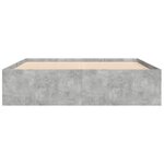 vidaXL Cadre de lit gris béton 140x190 cm