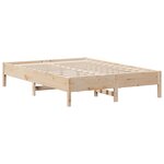 vidaXL Lit bibliothèque sans matelas 160x200 cm bois massif de pin