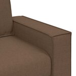 vidaXL Canapé Fauteuil Marron 100x78x84 cm Tissu