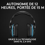 LOGITECH Casque Gaming sans fil G935 LIGHTSYNC avec son surround 7.1