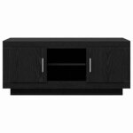 vidaXL Meuble TV Chêne noir 102 x 35 x 45 cm Bois d'ingénierie