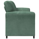vidaXL Sofa 2 places Vert Mer 138 x 83 x 95 cm Velours