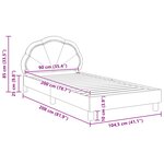 vidaXL Cadre de lit pour enfants avec tête de lit Vert Mer 90 x 200 cm