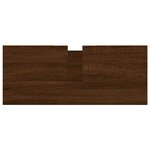 vidaXL Armoire salle de bain chêne marron 80x33x60cm bois d'ingénierie