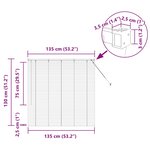 vidaXL Store de Fenêtre avec des rideaux Argenté 80 x 130 cm Aluminium