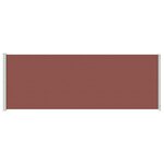 vidaXL Auvent latéral rétractable de patio 220x600 cm Marron