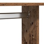 vidaXL Armoire sur roues en vieux bois 102x38x110 cm en bois d'ingénierie