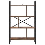 vidaXL Étagère Chêne fumé 75 x 30 x 123 5 cm Bois d'ingénierie