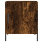 vidaXL Table de chevet chêne fumé 40x40x50 cm bois d'ingénierie