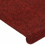 vidaXL Tapis d'escalier auto-adhésifs 30 Pièces rouge 65x22 5x3 5 cm