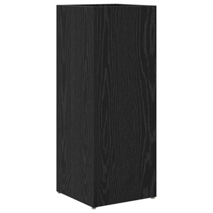 vidaXL Porte-parapluie Chêne noir 25 x 24 5 x 64 cm Bois d'ingénierie
