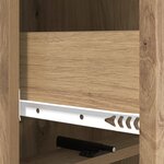 vidaXL Armoire à tiroirs Chêne artisanal 33 x 34 5 x 92 cm