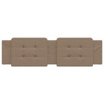 vidaXL Coussin de tête de lit cappuccino 180 cm similicuir