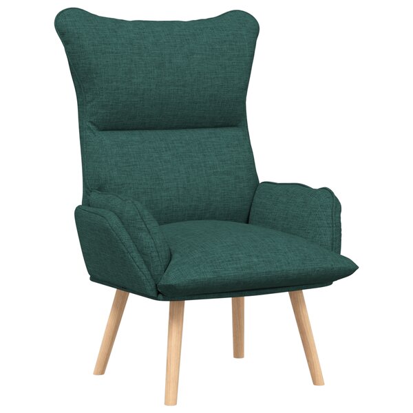 Fauteuil relaxant vidaXL en tissu vert foncé