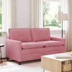 vidaXL Canapé Rose 156 x 81 x 87 5 cm Velours