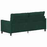 vidaXL Canapé Vert foncé 196 x 81 x 87 5 cm Velours