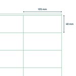 rillprint Étiquettes autocollantes 105x48 mm 500 feuilles Blanc