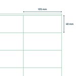 rillprint Étiquettes autocollantes 105x48 mm 500 feuilles Blanc