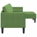 vidaXL Ensemble de Canapés Vert clair 173 x 131 x 67 cm Velours