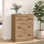 vidaXL Armoire à tiroirs 66 x 34 5 x 87 cm Bois d'ingénierie