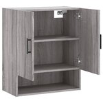vidaXL Armoire murale sonoma gris 60x31x70 cm bois d'ingénierie