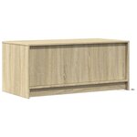 vidaXL Table basse avec lumières LED chêne sonoma bois d'ingénierie