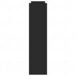 vidaXL Chariot de rangement étroit 4 niveaux noir bois d'ingénierie