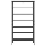 vidaXL Étagère Chêne noir 60 x 29 5 x 115 cm Bois d'ingénierie
