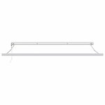vidaXL Auvent Rétractable Jaune et blanc 400 × 300 cm Tissu et Métal