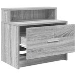 vidaXL Table de chevet avec tiroir sonoma gris 51x31x47 cm