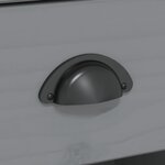 vidaXL Buffet BODO gris 115 5x43x200 5 cm bois massif de pin