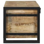 vidaXL Coffres de rangement 80 x 30 x 30 cm Bois de manguier massif