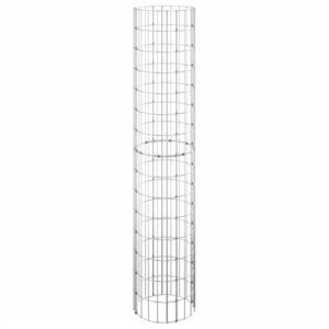 vidaXL Poteau à gabion circulaire Acier galvanisé Ø30x150 cm
