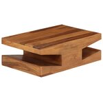 vidaXL Table basse Bois massif de Sesham 90 x 60 x 30 cm