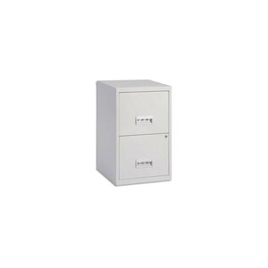 Classeur pour dossiers suspendus 2 tiroirs - Dim L40 x H66 x P40 cm gris PIERRE HENRY