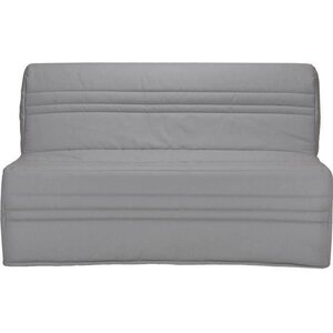 Banquette BZ Joe - Tissu gris clair - 3 places - 143 x 97 cm - Couchage 140 x 190 cm