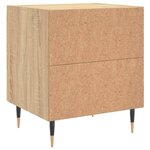 vidaXL Tables de chevet 2 Pièces chêne sonoma 40x35x47 5 cm