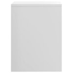vidaXL Tables de chevet 2Pièces Blanc brillant 40x30x40cm bois ingénierie