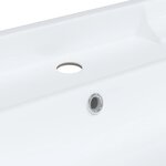 vidaXL Évier de salle de bain blanc 71x48x23cm rectangulaire céramique