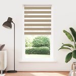 vidaXL Store zèbre marron sable largeur du tissu 110 9 cm polyester