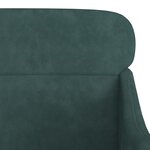 vidaXL Fauteuil Vert foncé 63x76x80 cm Velours