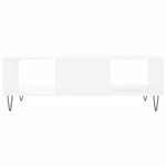 vidaXL Table basse blanc 104x60x35 cm bois d'ingénierie