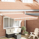 vidaXL Auvent Rétractable 350 x 250 cm Multicolore