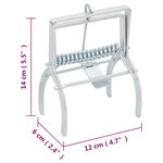 vidaXL Pièges à taupes 4 Pièces Argenté Acier galvanisé