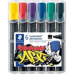 Marqueur permanent 350 Lumocolor  étui de 6 STAEDTLER