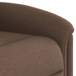 vidaXL Fauteuil inclinable Marron Tissu
