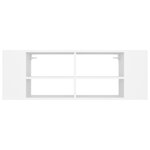 vidaXL Meuble TV mural Blanc 102x35x35 cm Bois d’ingénierie