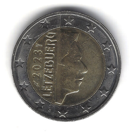 Monnaie 2 euros luxembourg face commune 2023